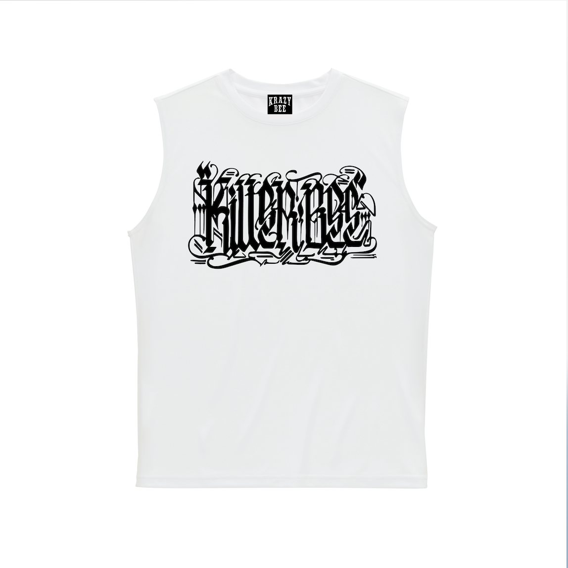 KILLERBEE RIZIN LANDMARK 15 MODEL SLEEVELESS TEE (WHITE_BLACK)