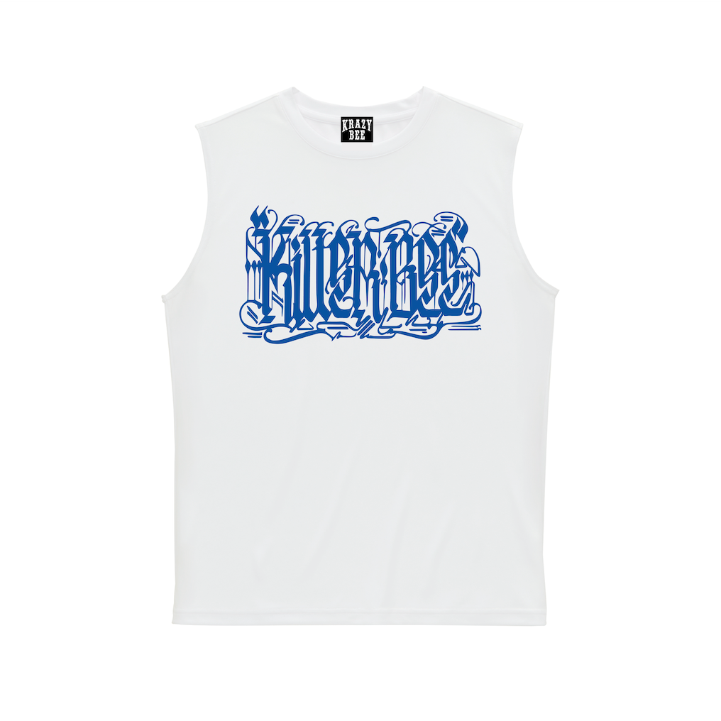 KILLERBEE RIZIN LANDMARK 15 MODEL SLEEVELESS TEE (WHITE_BLUE)