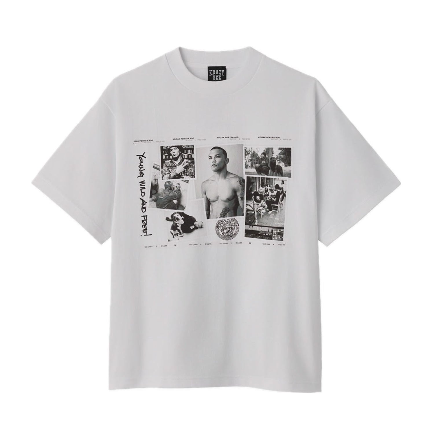 KRAZY BEE 長袖 Tシャツ L ホワイト RVCA（ルーカ）の「限定展開 RVCA/ルーカ KRAZY BEE SURF LS