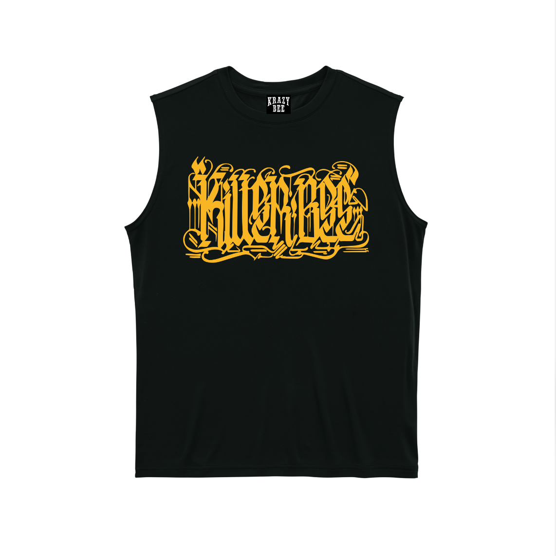 KILLERBEE RIZIN LANDMARK 15 MODEL SLEEVELESS TEE (BLACK_YELLOW)