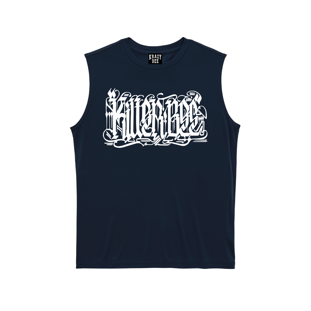 KILLERBEE RIZIN LANDMARK 15 MODEL SLEEVELESS TEE (NAVY_WHITE)