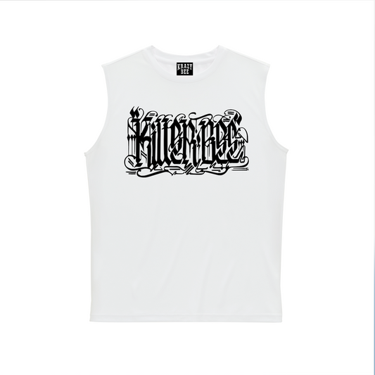 KILLERBEE RIZIN LANDMARK 15 MODEL SLEEVELESS TEE (WHITE_BLACK)