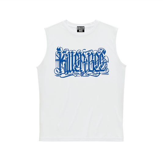 KILLERBEE RIZIN LANDMARK 15 MODEL SLEEVELESS TEE (WHITE_BLUE)