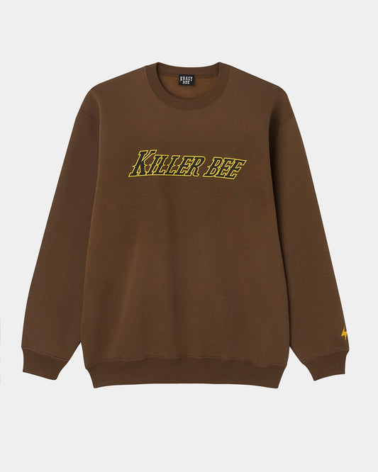 KILLER BEE ORIGINAL LOGO CREWNECK (DK.BROWN)