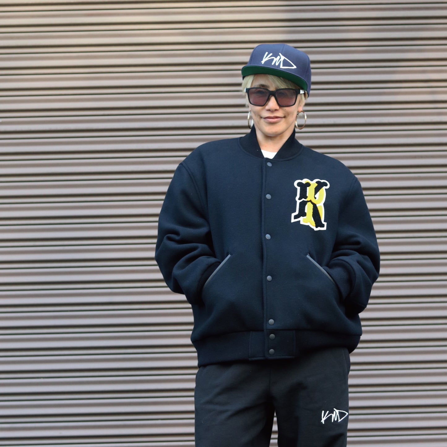 KB SUNS LOGO VARSITY JACKET (BLACK)