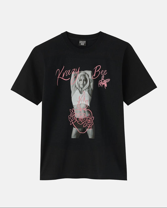 QUEEN BEE HEART SS TEE (BLACK)