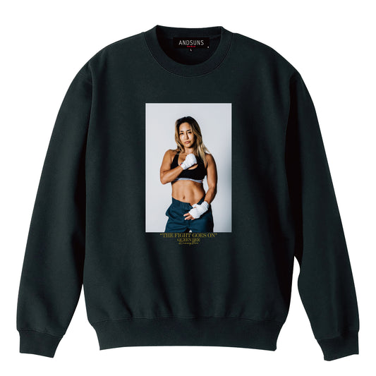 FIGHT GOES ON SUNS CREWNECK ( BLACK )