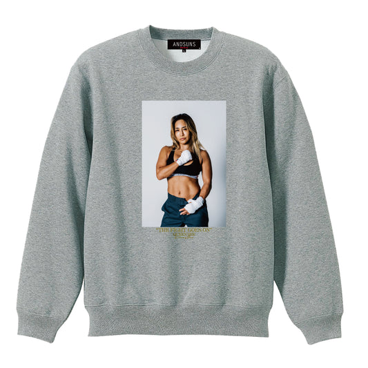 FIGHT GOES ON SUNS CREWNECK ( GREY )