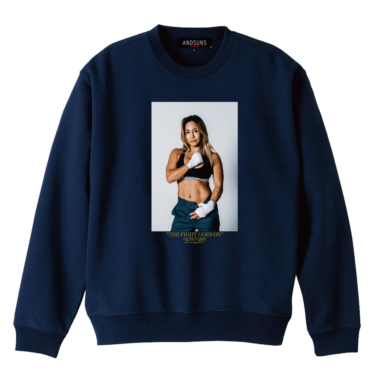 FIGHT GOES ON SUNS CREWNECK ( NAVY )