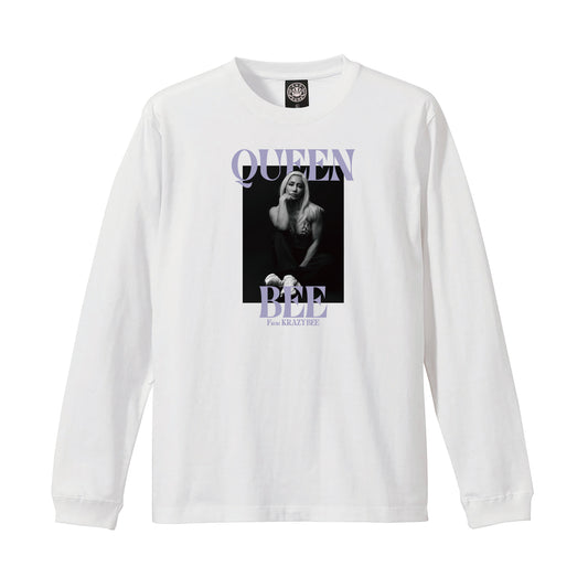 QUEEN BEE SUNS LS TEE ( WHITE )