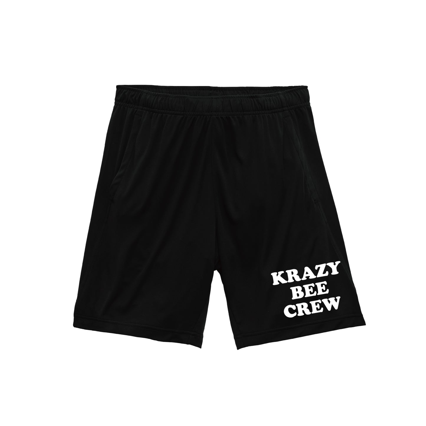 KRAZYBEE CREW DRI SHORTS (BLACK)