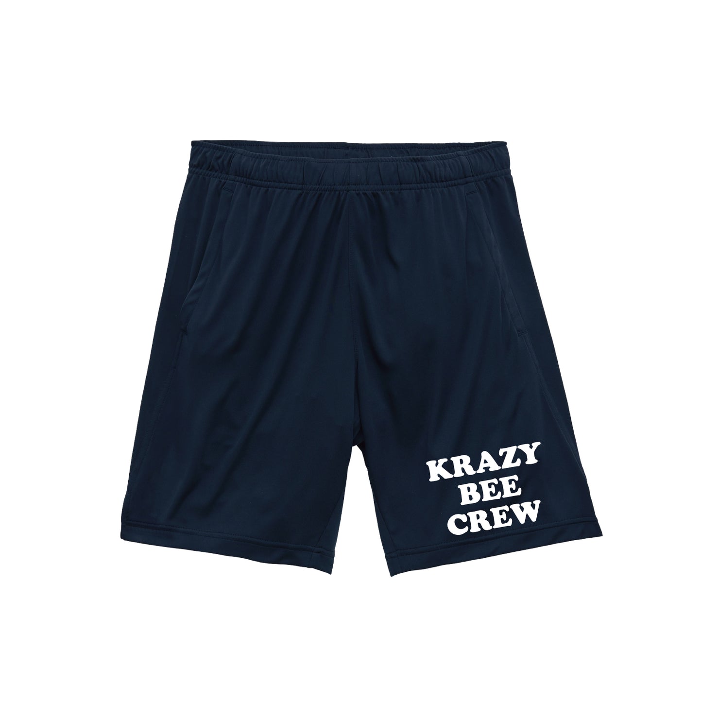 KRAZYBEE CREW DRI SHORTS (NAVY)