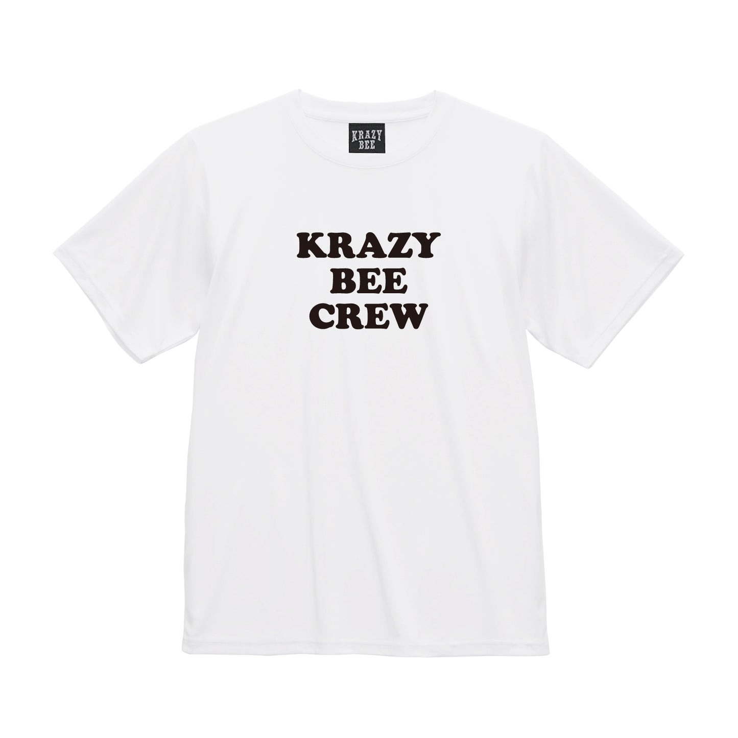 KRAZYBEE CREW DRI SS TEE (WHITE)