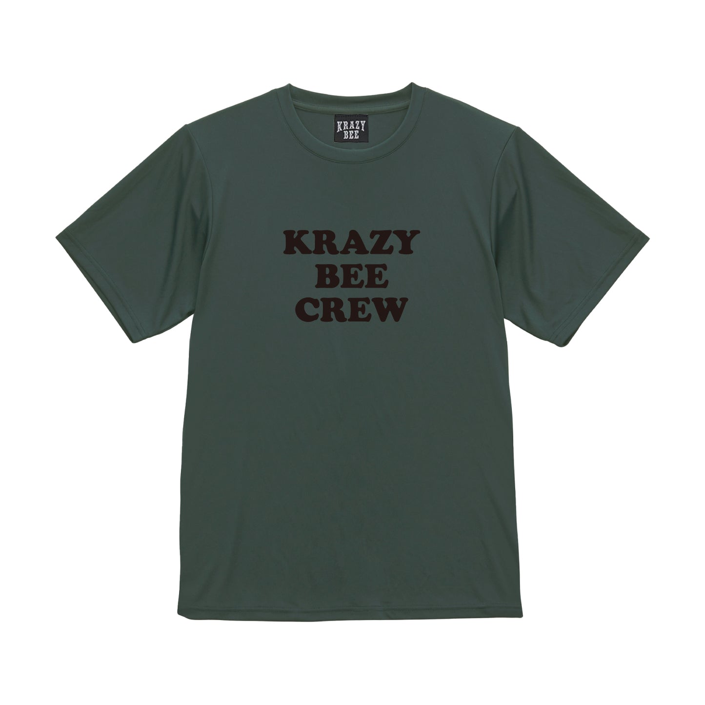KRAZYBEE CREW DRI SS TEE (G.GREEN)