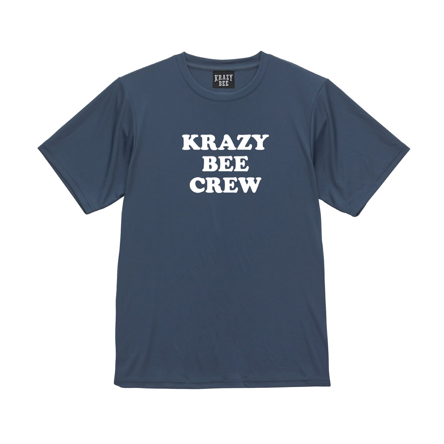 KRAZYBEE CREW DRI SS TEE (G.BLUE)