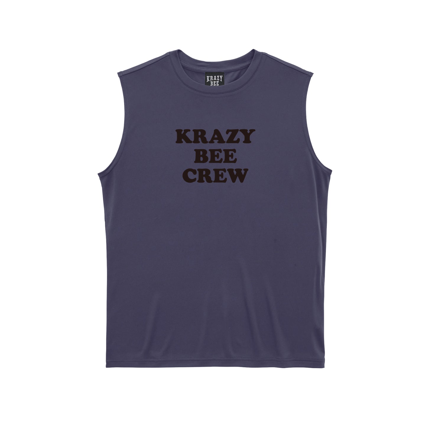 KRAZYBEE CREW DRI SLEEVELESS TEE (G.PURPLE)