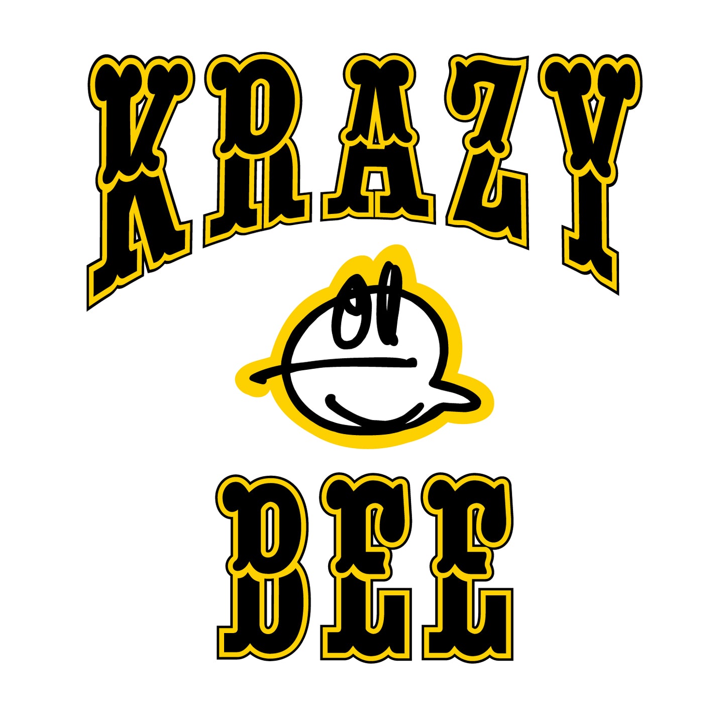 W logo "Masaya Nakayama X Krazy Bee" TEE (WHITE)