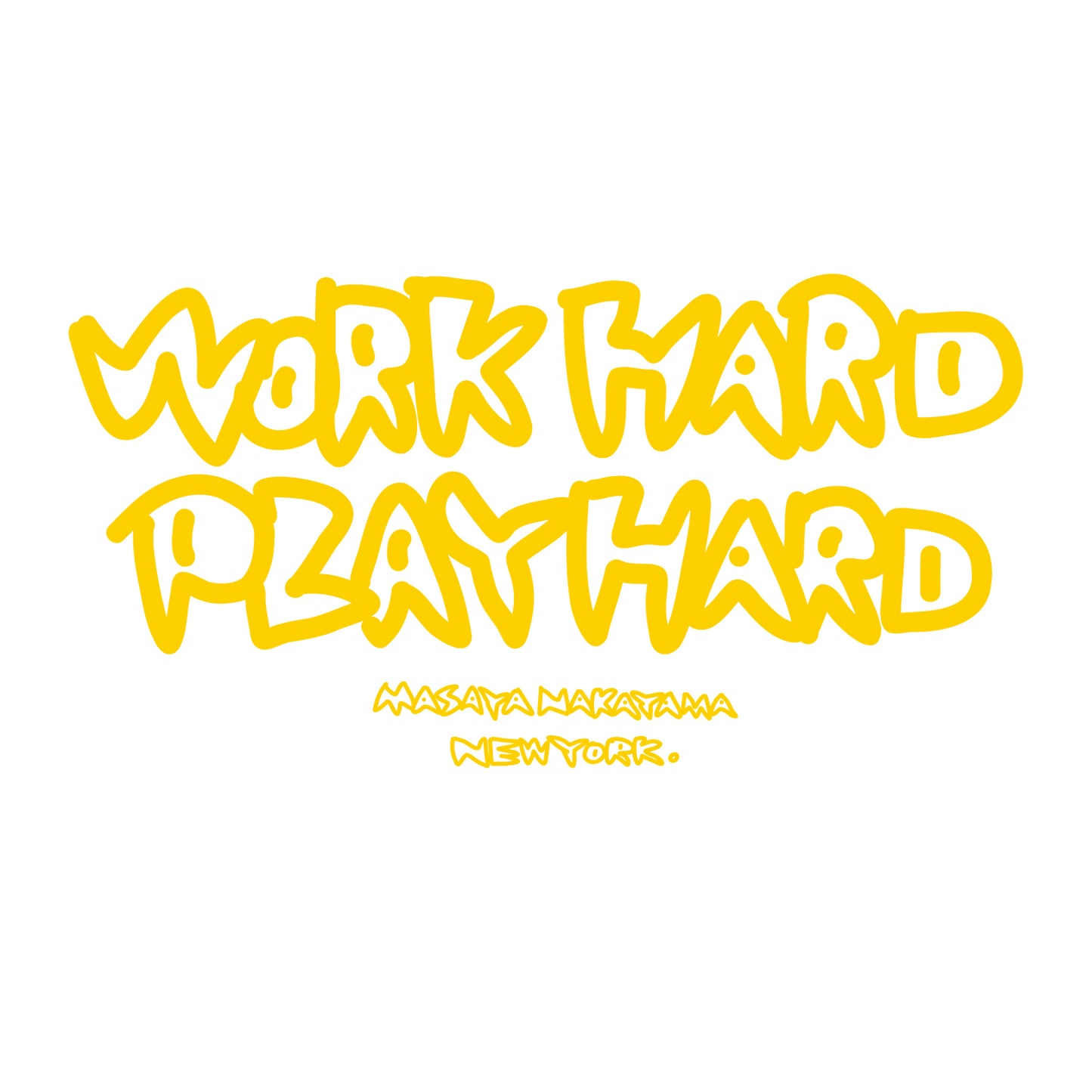 W logo "Masaya Nakayama X Krazy Bee" TEE (BLACK)