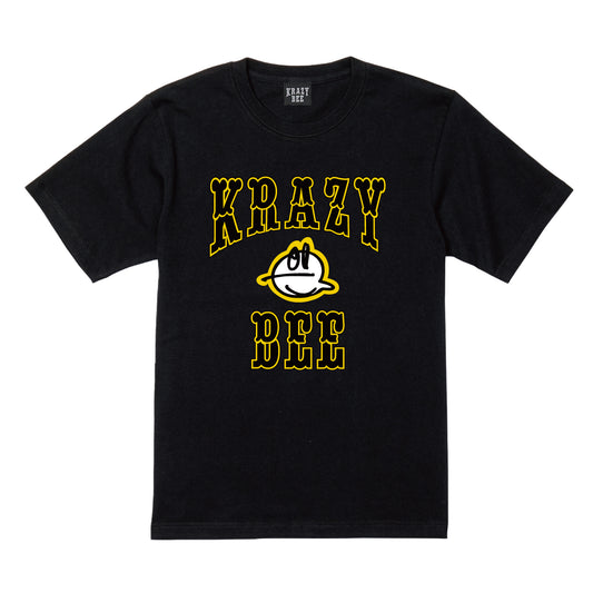 W logo "Masaya Nakayama X Krazy Bee" TEE (BLACK)
