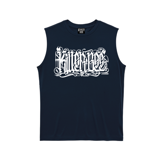 KILLERBEE RIZIN LANDMARK 15 MODEL SLEEVELESS TEE (NAVY_WHITE)